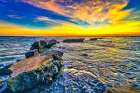 Balis sunsets are considered postcard-perfect, with their stunning colors and breathtaking scenery Art Print
